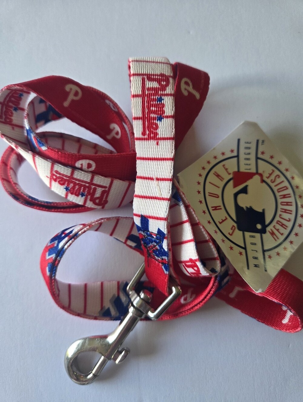 Philadelphia Phillies Dog Leash Logo NWT MLB Baseball Heavy Duty 6 ft